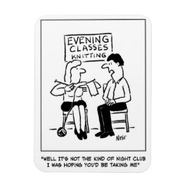 Knitting Vuxen Education Nattklass & Nattkväll-Klu Magnet