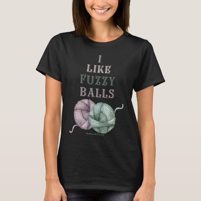 Knitting Vuxen humor för nitters T Shirt (Framsida)