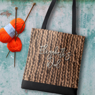 Knitting Wool Bag Personalized Tygkasse