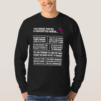 Knitting Wool Crochet Handmade Hobby Seamst T Shirt