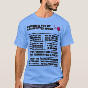 Knitting Wool Crochet Needlework Hobby Sewing (7) T Shirt