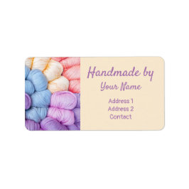 Knitting Yarn Bollar Address Label Adressetikett