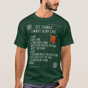 Knitting Yarn Crochet Crocheter Knitter Sticka T Shirt