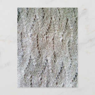 Knittlakad mönster vykort