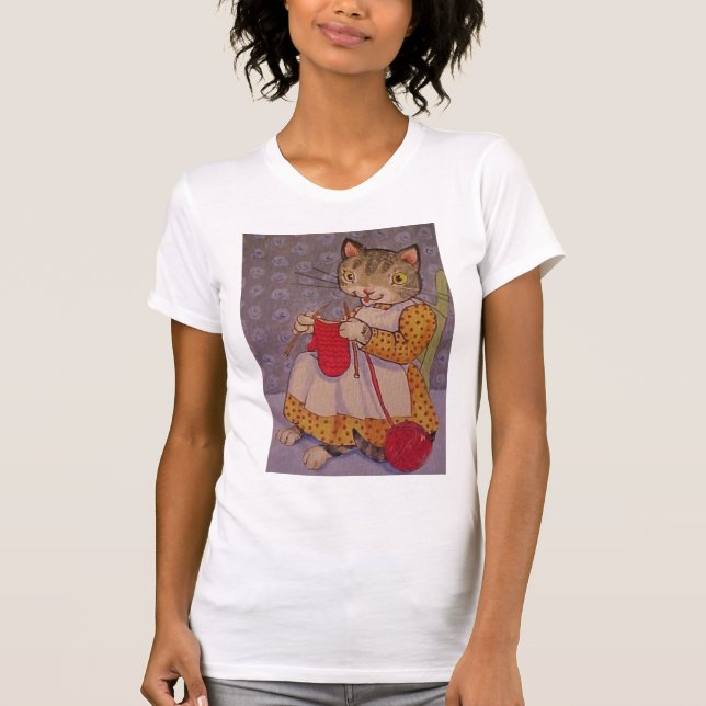Knitty kattunge t-shirt (Framsida)