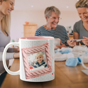 Knitwear Ram Kärlek du Grandma 2-Photo Coffee Mugg
