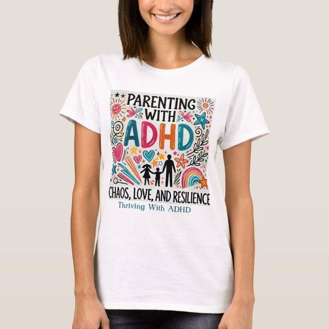 Kniv med ADHD - "Föräldrar med ADHD T Shirt (Framsida)