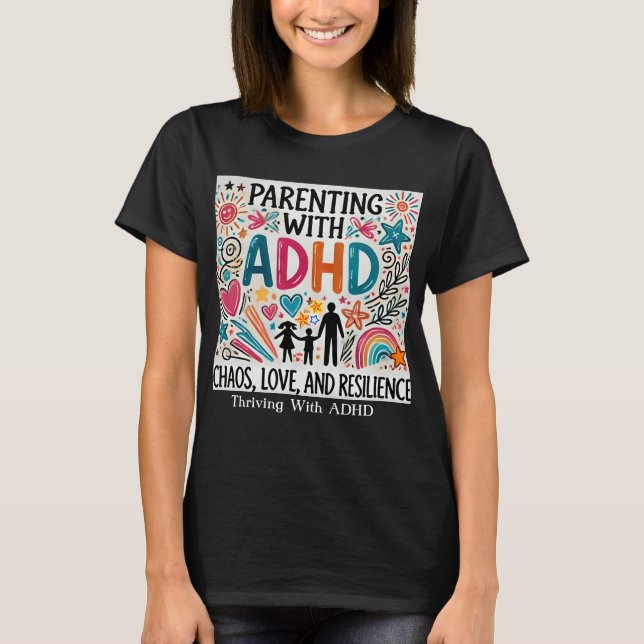 Kniv med ADHD - "Föräldrar med ADHD T Shirt (Framsida)