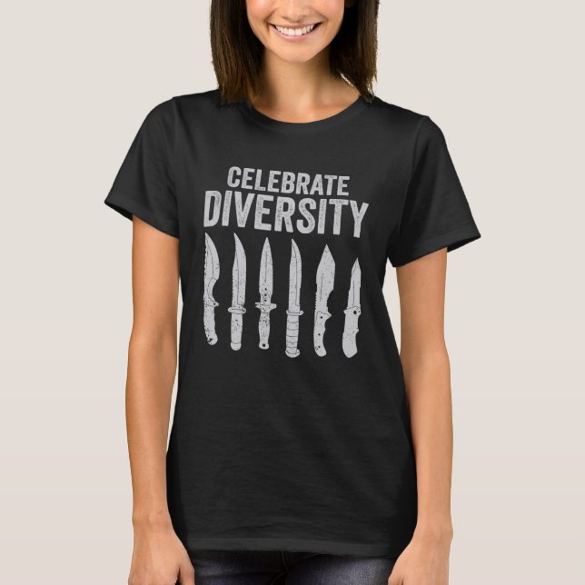 Knivar Collector Celebrate Diversity T Shirt (Framsida)