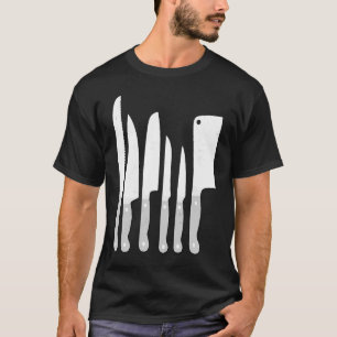 Knivar köksköksköksgadge verktyg t shirt