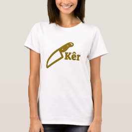 Knivar och texten kêr t-shirt