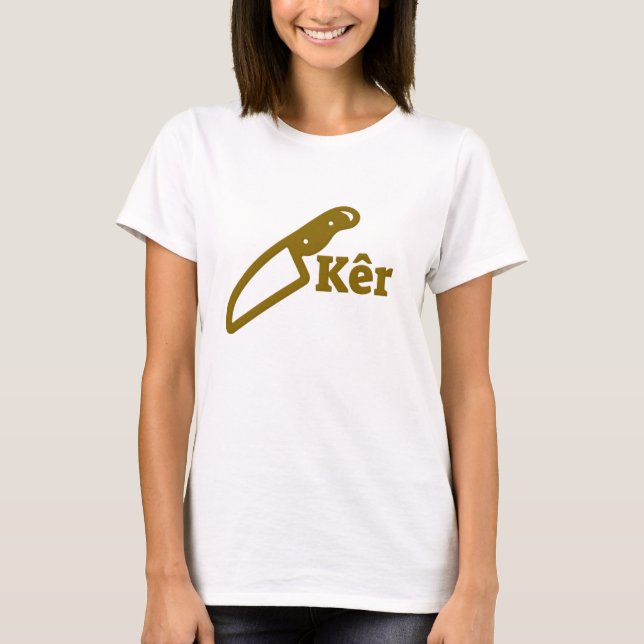 Knivar och texten kêr tröja (Framsida)