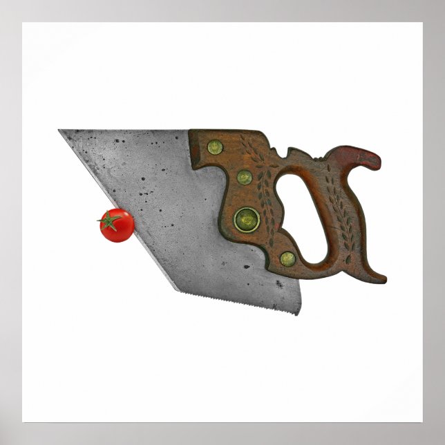 knivar och tomat poster (Framsidan)