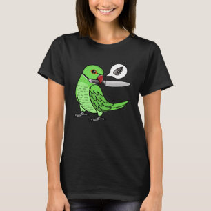 Knivar Parrot Wants Seeds I Grönt Indian Ringnacke T Shirt