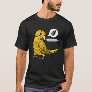 Knivar Parrot Wants Seeds I Gult Lutino Budgie Bu T Shirt