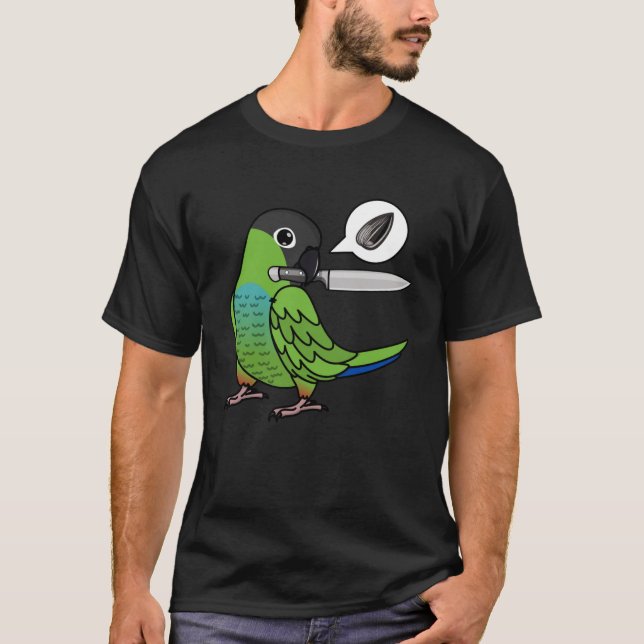 Knivar Parrot Wants Seeds I Nanday Conure T Shirt (Framsida)