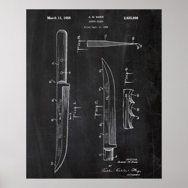 Knivar Patent Poster (Framsidan)