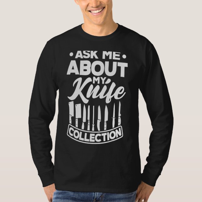 Knivar Samling Pocket Knivar Collector T Shirt (Framsida)