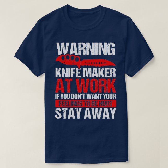 Knivar Skapar Knivar Collect Bladesmith Knivar Mak T Shirt (Design framsida)