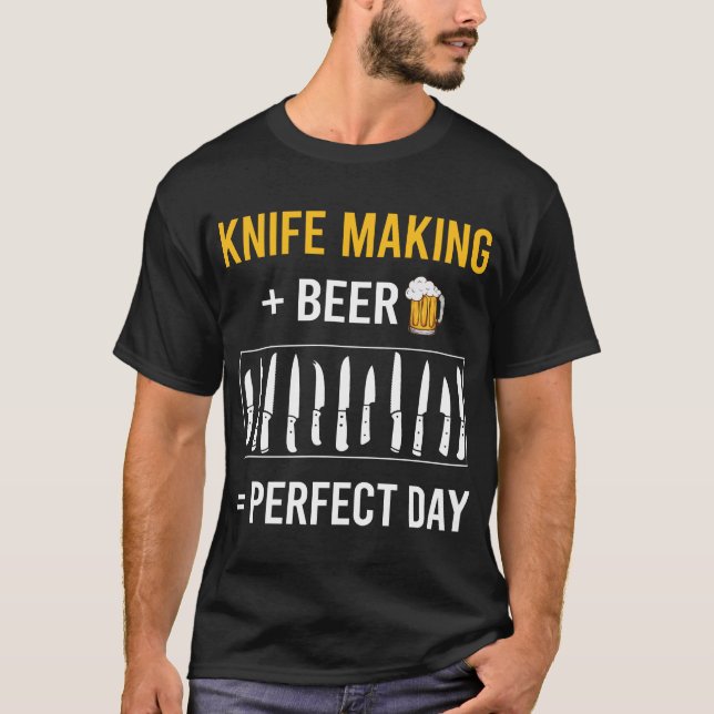 Knivar Skapar Knivar Maker Knifemaking Knifemaker T Shirt (Framsida)