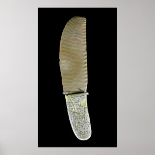 Knivar som snidas med stridplatser poster