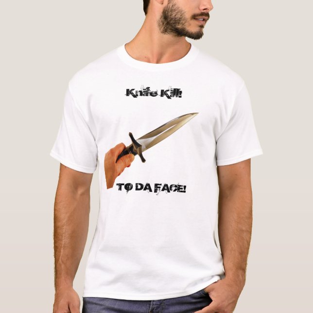 Knivar TILL DA-ANSIKTE! Tee (Framsida)