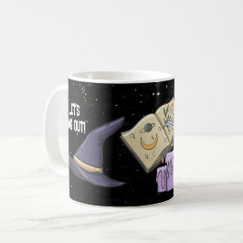 Knivhattar, magiska bok och pentagram kaffemugg