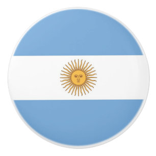 Knivknapp med flagga av Argentina Knopp