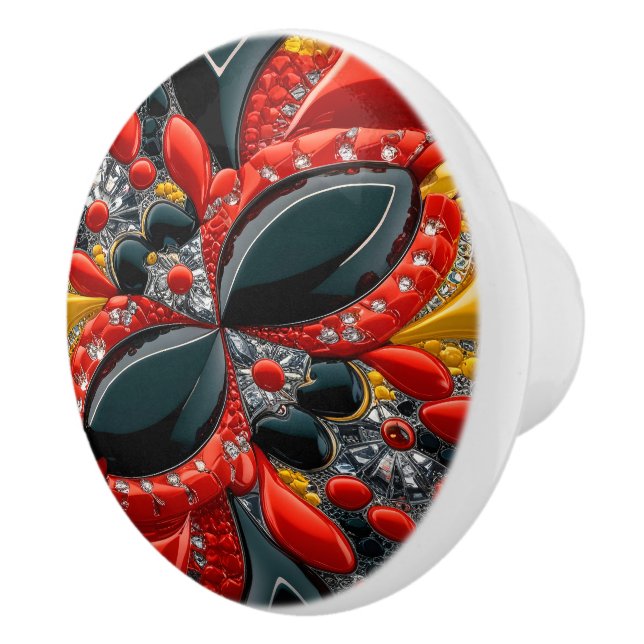 Knivknapp med tyskt Färg Knopp (Höger)