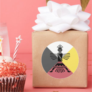 knivkrigare fyra riktningar runt klistermärke