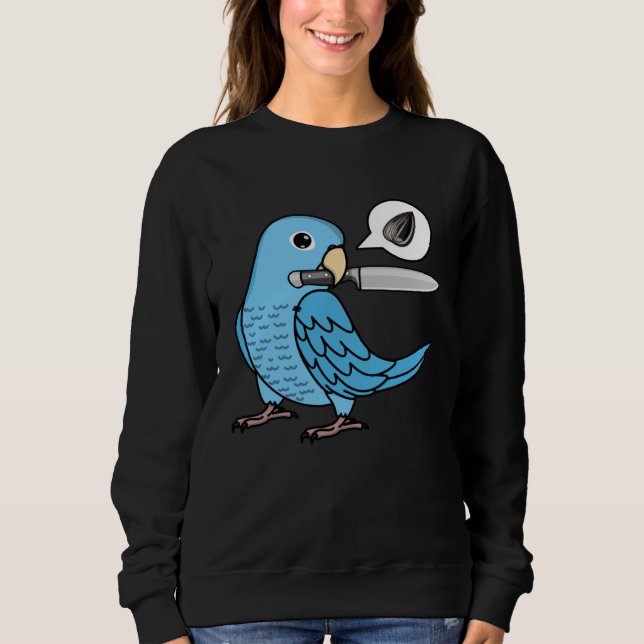 Knivpapegoja Vill Frön I Blå Papegoja T Shirt (Framsida)