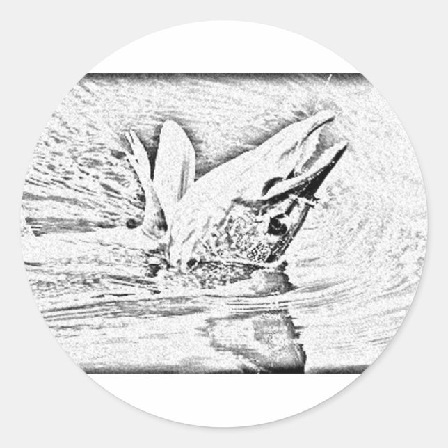 Knivpike Runt Klistermärke (Framsida)