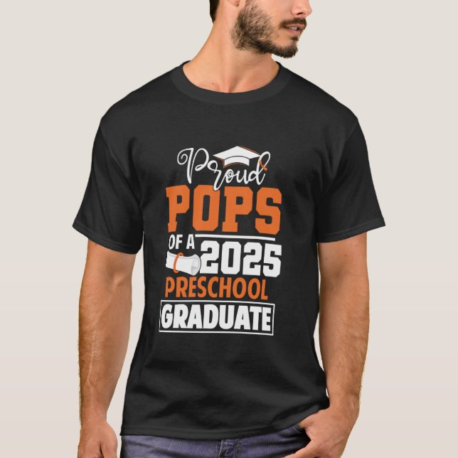 Knivproppar av en 2025-klass i Student av Preschoo T Shirt (Framsida)