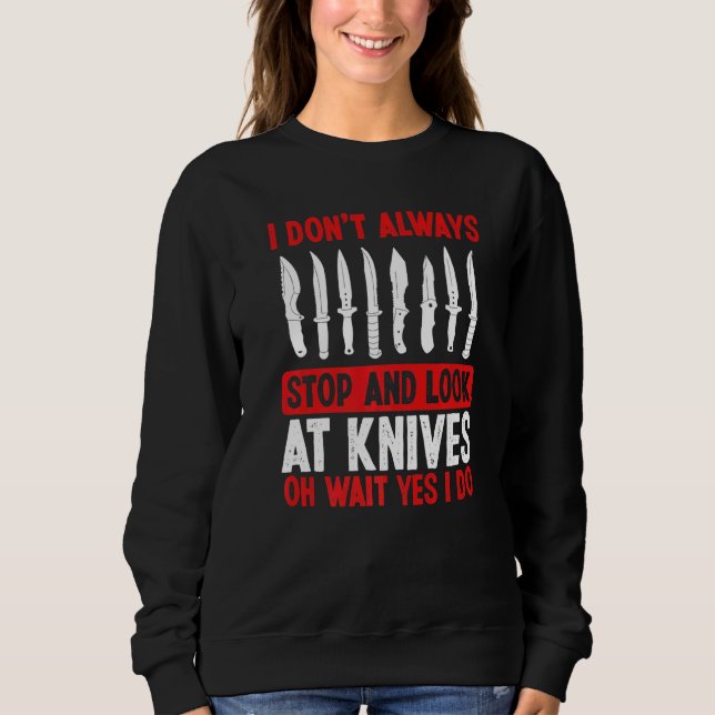 Knivsamlande Smide Knivtillverkning Knivar Bla T Shirt (Framsida)
