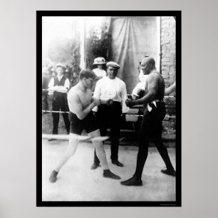Knivsmed vs. den Johnson boxningmatchen 1914 Poster