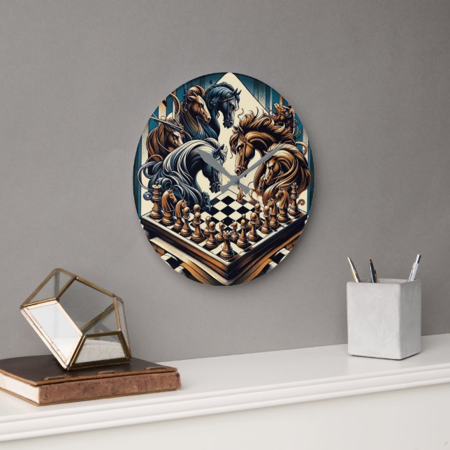 Knivspelet - schack möter fantasi stor klocka (Kontor)