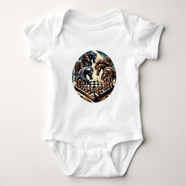 Knivspelet - schack möter fantasi t shirt (Framsida)