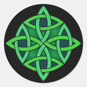 Knjoland gammal symbol pagan irish gre runt klistermärke