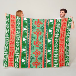 Knkunnig Mönster Fleecefilt