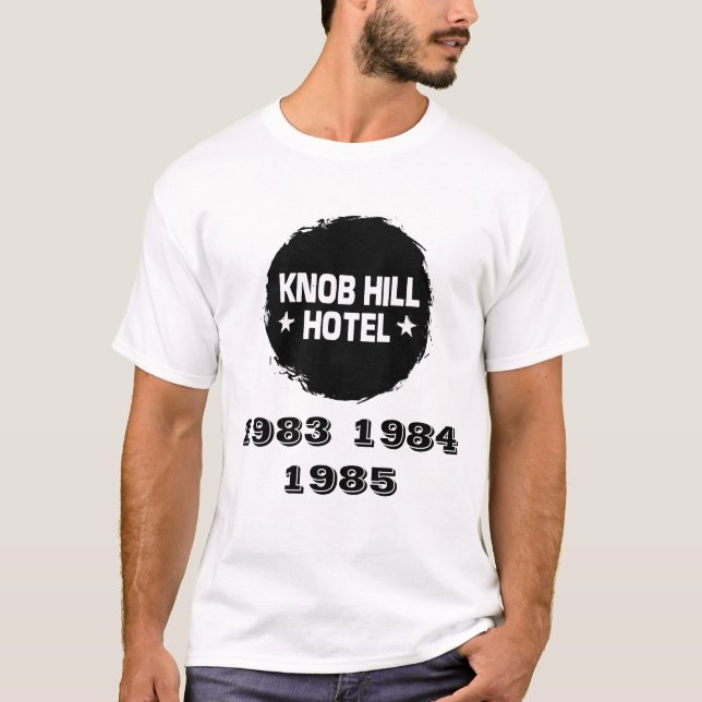 KNOB BACKE HOTEL - 1983 1984 1985 T SHIRT (Framsida)