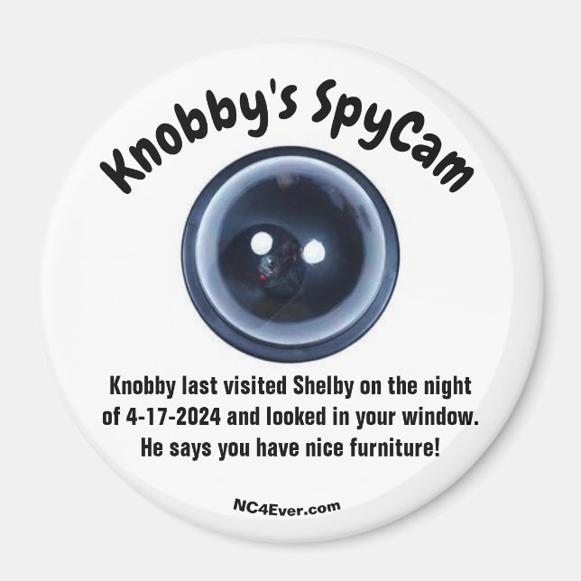 Knobbys besökta kylskåp för Shelby Magnet (Framsidan)