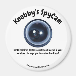 Knobby's SpyCam Bostic Rolig Kylskåp Magnet