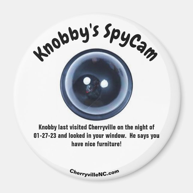 Knobbys SpyCam Cherryville-magnet Magnet (Framsidan)
