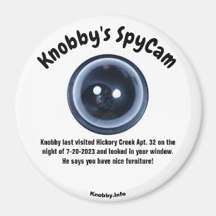Knobbys SpyCam Hickory Bäck Apt. 32-Roligtars kant Magnet