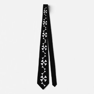 Knochen Muster Krawatte schwarz Slips