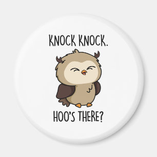 Knock Hoos där Uggla Pun Magnet