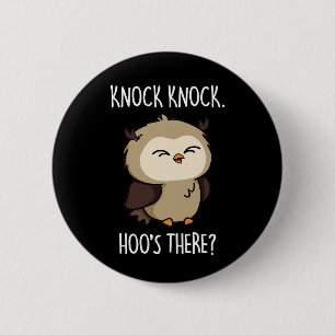 Knock Hoos där Uggla Pun Mörk BG Knapp