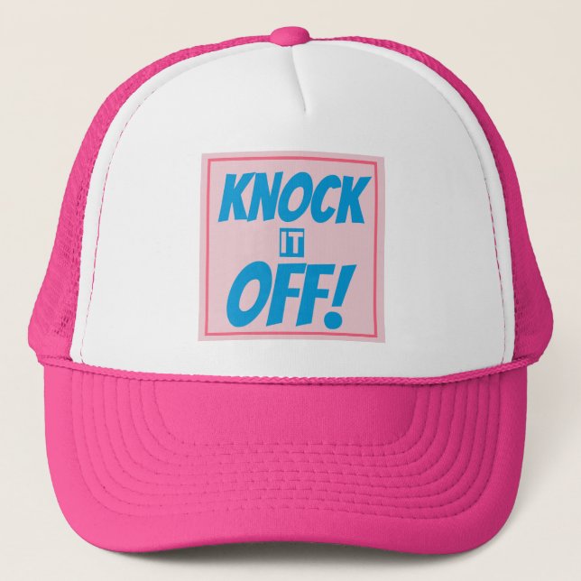 KNOCK IT OFF Trucker Hat  Keps (Framsida)