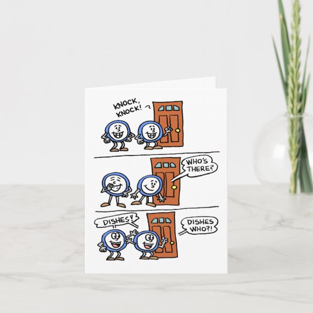 Knock-knackar gör att din nuvarande Fars dag Kort (Framsida)