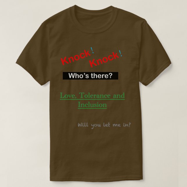 Knock Knock T Shirt (Design framsida)